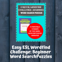 Cover of Easy ESL Wordfind Challenge: Beginner Word Search Puzzles