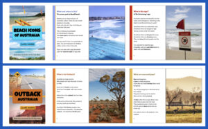 Pages of books from Read about Australia
