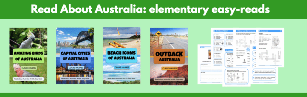 Covers of Read about Australia books