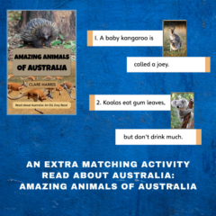 Extra matching activity for Amazing Animals of Australia